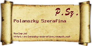Polanszky Szerafina névjegykártya